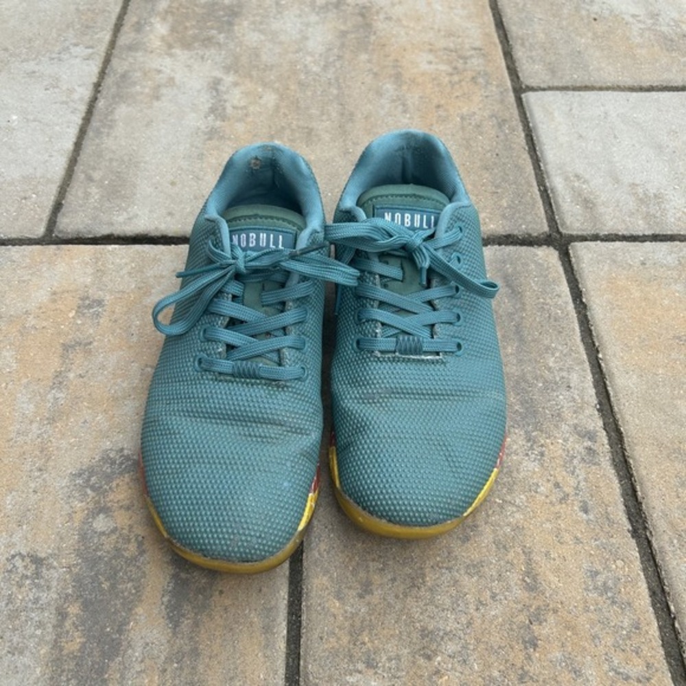Nobull‎ SuperFabric Trainer Running Womens Sz. 8.5 Teal Training Shoes Tropic - Picture 3 of 8